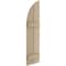 Ekena Millwork Rough Cedar 2 Board Joined Board-n-Batten w/Quarter Round Arch Top Faux Wood Shutters, 11W x 76H, PR SHUBJQ11X76RCPR - alternate 3